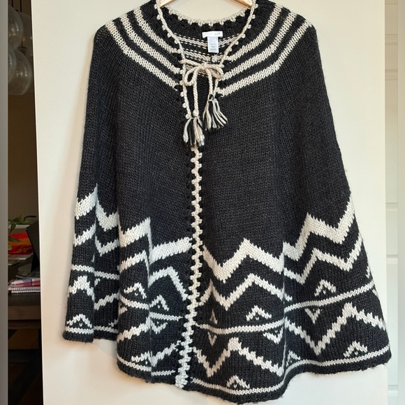 J. Jill Poncho Aztec Pattern - Picture 2 of 8